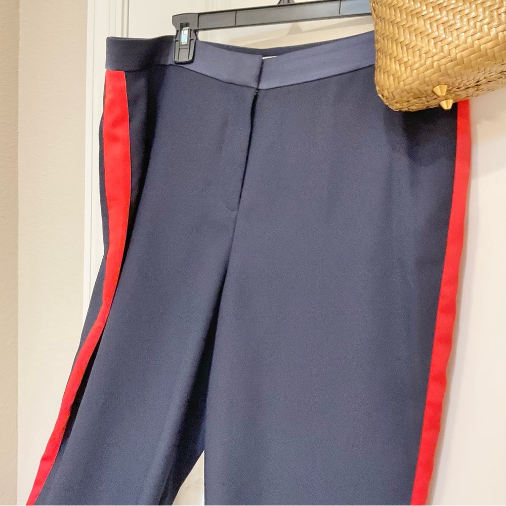 Boden Exeter Wide-Leg Pants Navy/Red Size 12, EUC - Picture 4 of 8
